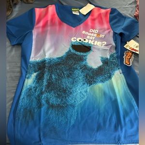 Sesame Street character scrub top modern classic